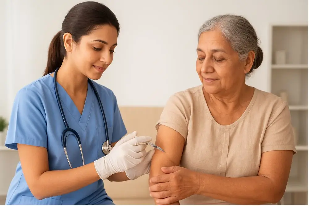 Home visit nurse for injection